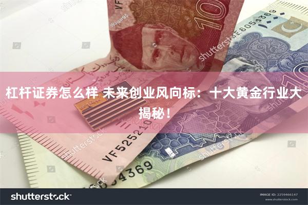 杠杆证券怎么样 未来创业风向标：十大黄金行业大揭秘！