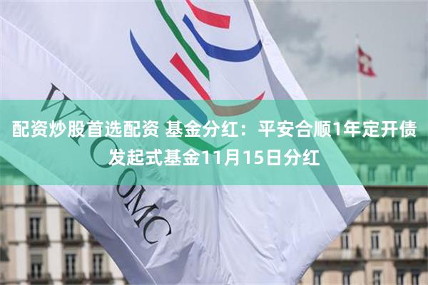 配资炒股首选配资 基金分红：平安合顺1年定开债发起式基金11月15日分红