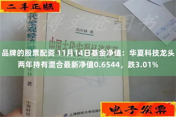 品牌的股票配资 11月14日基金净值：华夏科技龙头两年持有混合最新净值0.6544，跌3.01%