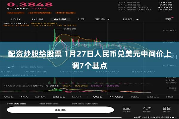 配资炒股给股票 1月27日人民币兑美元中间价上调7个基点